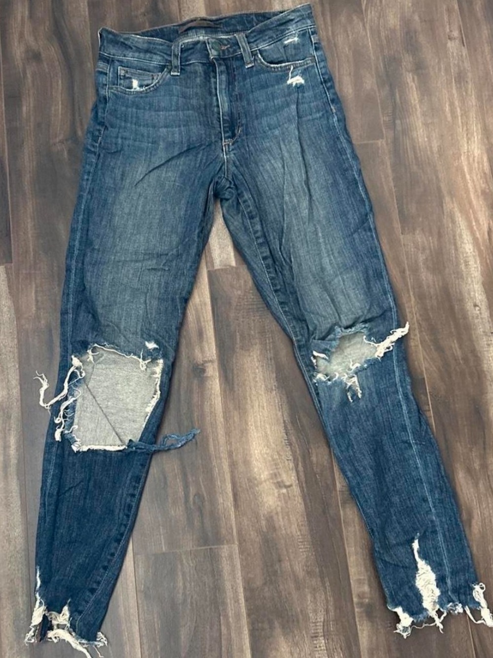 Joe’s Jeans High Rise Skinny Ankle Distressed Jeans W24